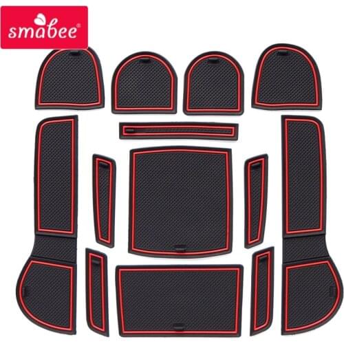 Smabee Gate slot pad For SUBARU LEVORG 2016-2018 Interior Door Pad/Cup Dust mats Water Coaster Non-slip