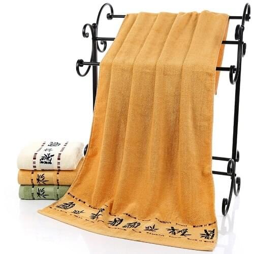 LYN&GY Super Soft Bamboo Fiber Bath Towel for Adults Men toalhas de banho Large bathroom Bamboo Beach towels strandlaken70*140cm