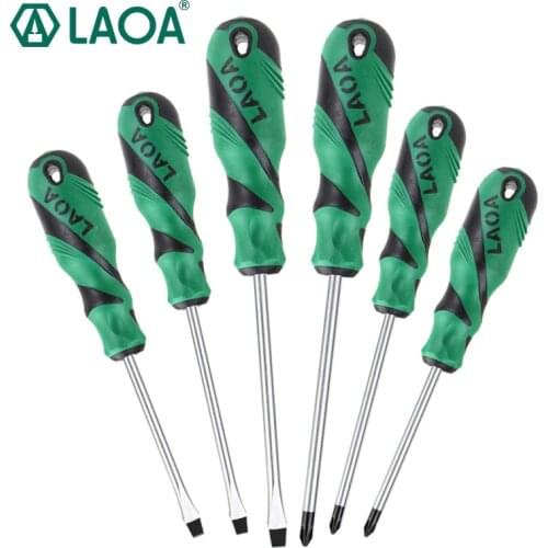 LAOA S2 Screwdriver Set Slotted and Phillips Screwdrivers with Magnetic Hand tools