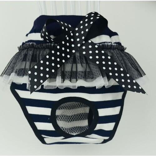 Pet Female Lovely Underwear Sanitary Menstruation Physiological Pants Dog Diaper Washable Female Dog Shorts Panties Pet Briefs