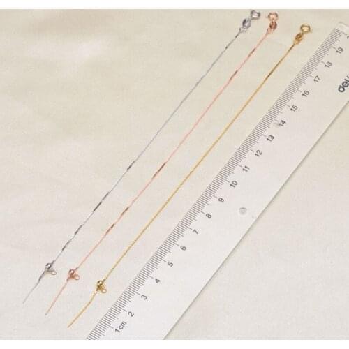 " Fake One Penalty Ten " 18CM/45CM Box Chain s925 Sterling Chain Jewelry Necklace Bracelet Chains