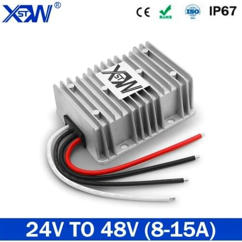DC to DC 24V to 48V Step Up Boost Power Supply Converter 48 volt DC Transfomer 10A 8A 15A Waterproof For Car LED Radio