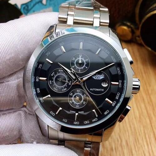 Luxury Men Watch Men Blue Automatic Mechanical Wristwatch Stainless Steel Male Clock Relogio Masculino Hodinky Watch for Men