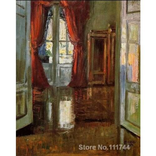 Contemporary art View Into The Apartment Of Leopold And Marie Czihaczek Egon Schiele paintings canvas Hand painted High quality