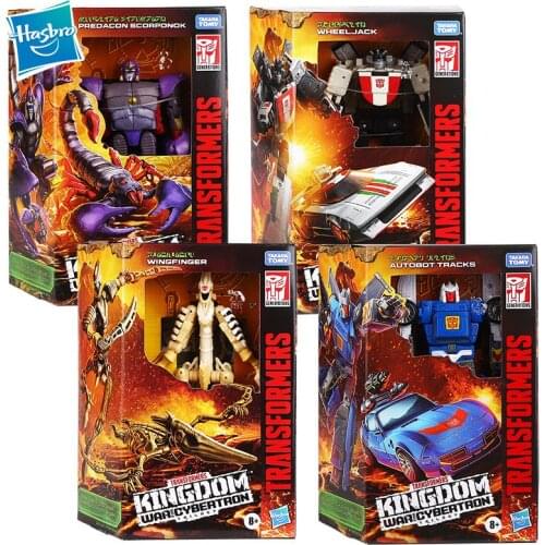 Hasbro Transformers Kingdom Serie D Level Wingfinger Scorponok Tracks Wheeljack Robot Figure Model Toys Children Christmas Gifts