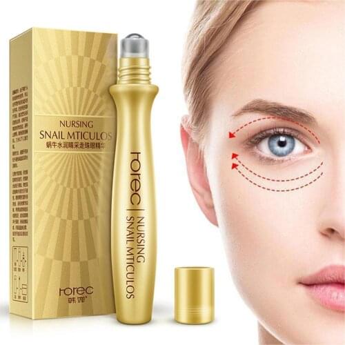 Snail Eye Massage Roller Whitening Cream Firming Remover Dark Circles Wrinkle Anti-puffiness Bags Under Eye Face Care Cosmetics