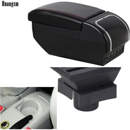Center Centre Console Storage Box For Citroen C4 Hatchback 2004-2010 Armrest Arm Rest Rotatable 2005 2006 2007 2008 2009