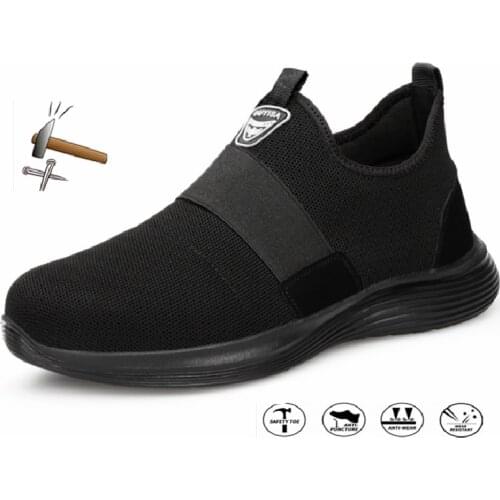 Unisex Safety Shoes with Metal Toe Indestructible Ryder Shoe Men Work Boots with Steel Toe Breathable Sneakers Designer Shoes