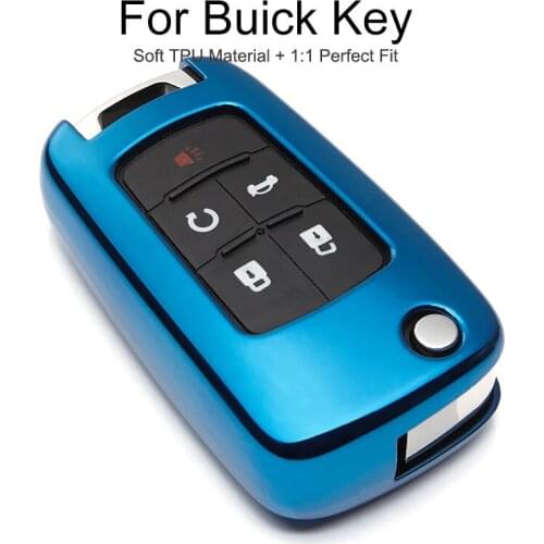 TPU Protection Car Key Cover Case For Buick Encore Lacrosse For Chevrolet Cruze 2011 For Opel Zafira Key Chain Ring Accessories