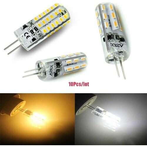10PCS Mini G4 LED Lamp COB LED Bulb 2W 3WDC AC 12V 220V LED G4 Light 360 Beam Angle Chandelier Light Replace Halogen G4 Lamps
