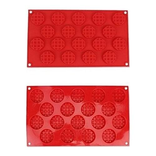 18-Cavity Rectangle Silicone baking mold Waffle Cookie Chocolate Cake Candy Gummy Moulds Baking Tools