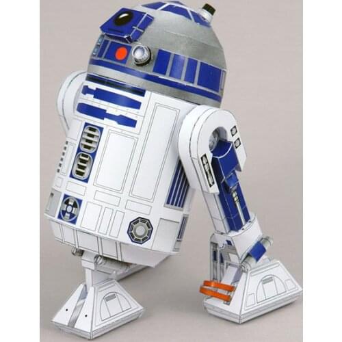 3D Paper Model Skywalker Robot R2-D2 Movie Craft Model DIY Assembled Handmade Toy