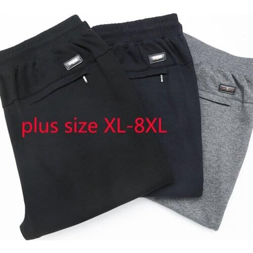 New Arrival Super Large Spring And Autumn Men Oversize Fashion Pencil Pants Full Length Plus Size XL 2XL 3XL 4XL 5XL 6XL 7XL 8XL