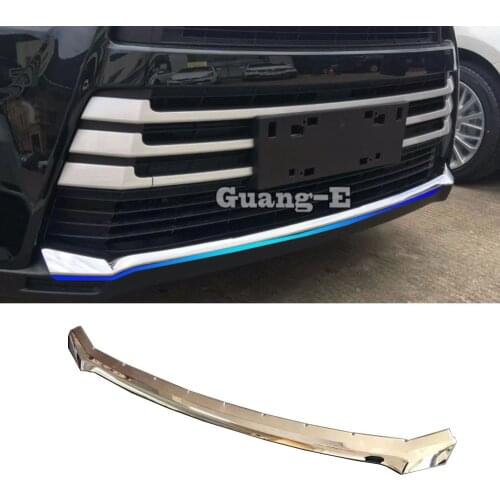 For Toyota Highlander 2018 2019 2020 Car Cover Protection Bumper Engine Trim Front Bottom Grid Grill Grille Hoods Edge 1pcs
