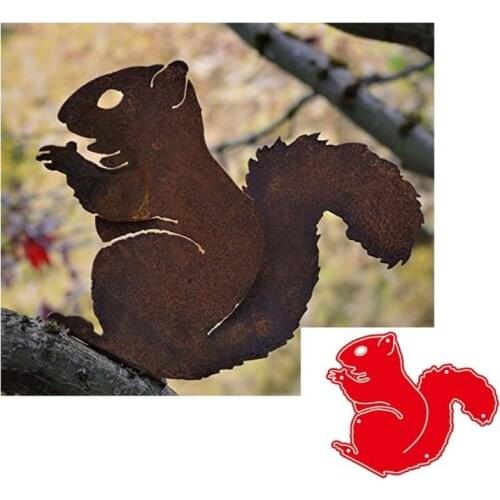 E8BD Squirrel Metal Cutting Dies Stencil DIY Scrapbooking Album Paper Card Template