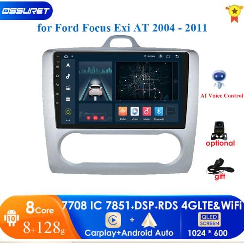 4G LTE Android 10.0 GPS Head Unit For ford focus 2 Mk2 2004-2011 Car Radio Multimedia Video Player Navigation 2 din dvd RDS WIFI