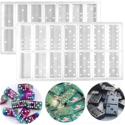 Handgemaakte Hars Domino Siliconen Mallen Sieraden Accessoires Maken Epoxyhars Ambachtelijke Cabochons Boord Charmes Diy Hars