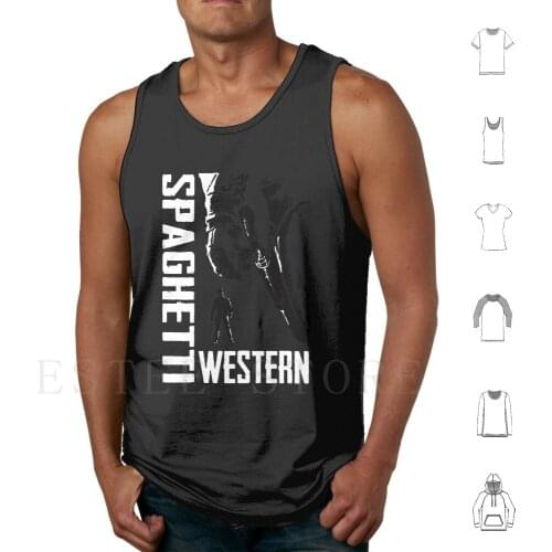 Spaghetti Western Tank Tops Vest Cotton Italowestern Sergio Leone Sollima Corbucci Clint Eastwood Movie Film Cinema Italy
