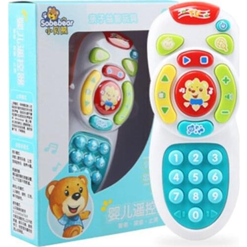 Toys for Baby, Remote Control Baby Phone with Music, Cartoon Imitation phone Click-and-Count for Baby Toddler Gift