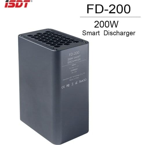 ISDT FD200 200W Smart External Discharge Port Smart Discharger Fit 2s-8s Battery Current 5A 10A 15A 20A 25A