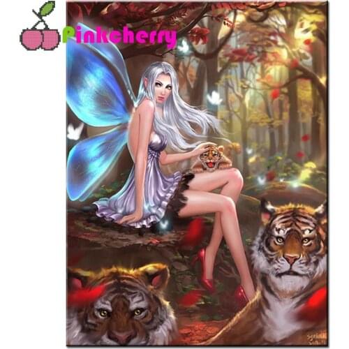 Cartoon Fairy Beast 5D DIY diamond painting,full,square,round elf tiger diamond embroidery mosaic diamond stitch k1185