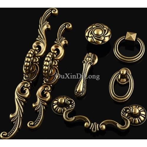 Hotsale 20PCS European American Style Kitchen Furniture Handles Pulls Antique Cupboard Drawer Wardrobe Cabinet Handles & Knobs