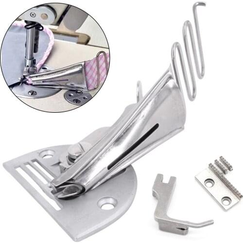 Metal Right Angle For Lockstitch Machine Four-fold Accessories Universal Curve Edge Bias Binder Rustproof Sewing Overlock Folder