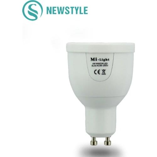 Milight 2.4Ghz Led Bulb Lamp FUT018 GU10 E27 5W 9W E27 RGB+CCT 6W RGBW RGBWW Dimmable Smart Bulb Spotlight Remote Control