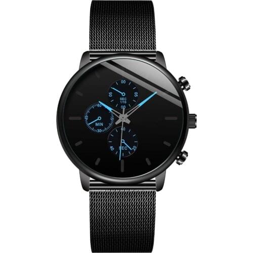 Men Round Dial Alloy Straps No Number Analog Quartz Wrist Watch Jewelry Gift