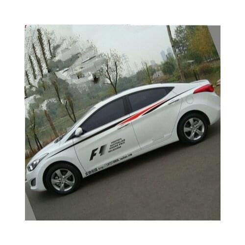 Whole Body Sticker For Hyundai Avante Sonata 8 Mazda 6 Colorful Lines Decorative BA050