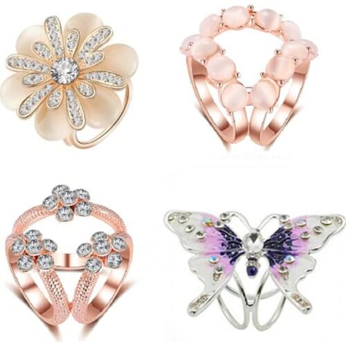 New Fashion Tricyclic Flower Crystal Scarf Holder Silk Brooch Clips Retro Cats Eye Stone Flower Brooches Pins Jewelry