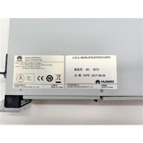 NEW ETP48100 -B1 Fiber Optic Equipments Huawei 48v Telecom Rectifier OLT /Emerson power supply ETP48100- B1 ( 50A For 4 Module )