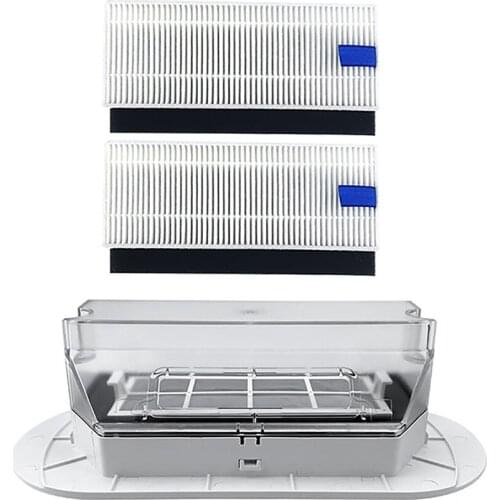 Dust Box Dust Case & 2PCS Filter for 360 S6 Sweeper Robot Accessories