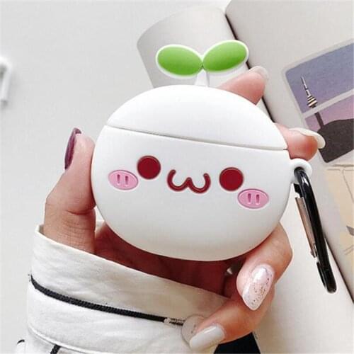 Dumplings Backpack Wireless Earphone Case For Apple AirPods Silicone Charging Headphones Cases Protective Cover Accessories