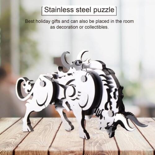 Steel Golem Stainless Steel Metal Assembly Model 3D Three-dimensional Puzzle Finished Product Removable Assembly