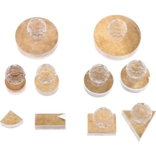 Glass Powder Press Stamp Tool Powder Press Mold Wax Seals Stamp for Wedding Gift