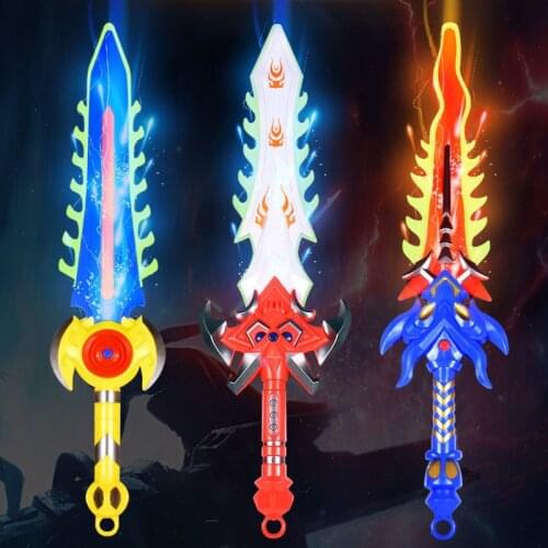 Telescopic Lightsaber Toys Flashing Sword Cosplay Luminous Music Voice Star Laser Dueling 7 Color LED Toy Plastic Kids Boys Gift
