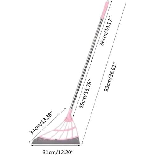 1 piece Strong Density PP Material Saving Space 2-in-1 Sweeper Easily Dry Easy to Clean Non-slip Handle