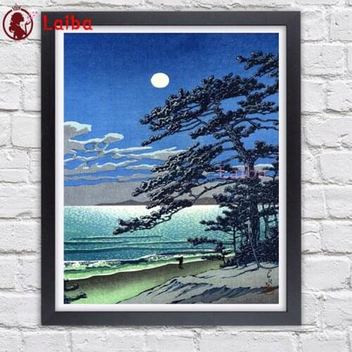 Vintage Japanese Landscape diy Diamond Painting 5D diamond mosaic full square round drill embroidery cross stitch home decor