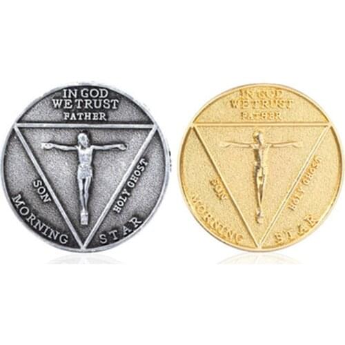 Lucifer Morningstar Satanic Pentecostal Specie Cosplay Coin Commemorative Coin Badge Halloween Cosplay Accessories Prop