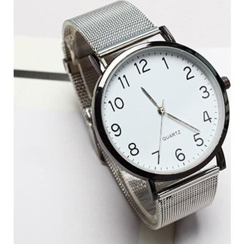 Women brand luxury Watch Simple Business Fashion Steel Strip Quartz Wrist Watch Bracelet 2019 woman man lover gift watches Q