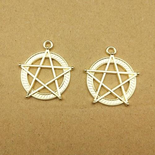 10pcs 27x30mm star charms for jewelry making and crafting cute earring pendant necklace bracelet charms