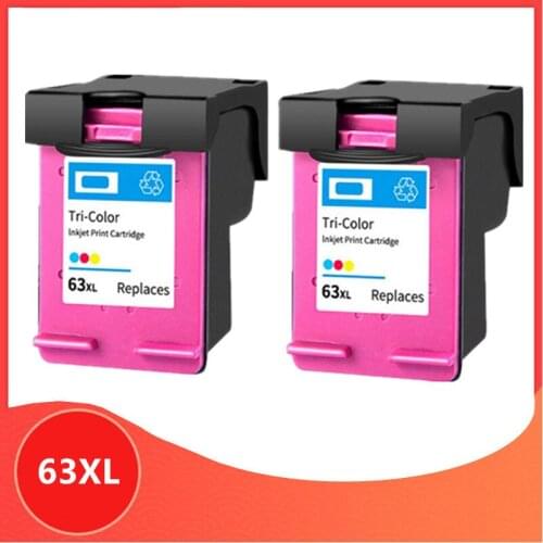 2 Color 63XL Cartridge for hp 63 XL Ink Cartridge for hp63 for Deskjet 1110 2130 2131 2132 3630 4250 5220 5230 5232 5252