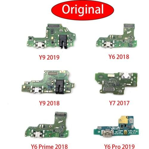 New For Huawei Y6 Y7 Y9 Y5 Prime 2018 2019 USB Charging Port Dock Charger Plug Connector Board Flex Cable