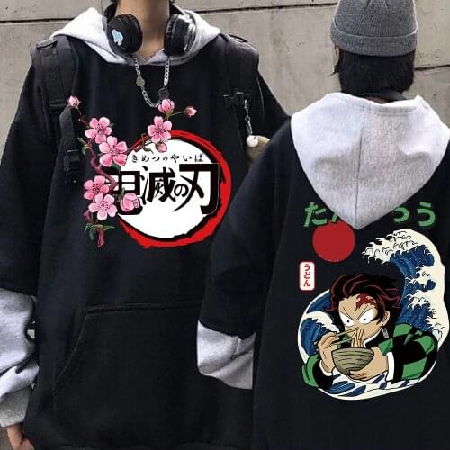 2021 Demon Slayer Anime Hoodie Pullovers Tops Long Sleeve Casual Fashion Harajuku Clothes