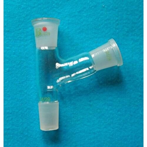 24/29,Three way adapter,105 bend,distillation head,GG17,Laboratory glassware