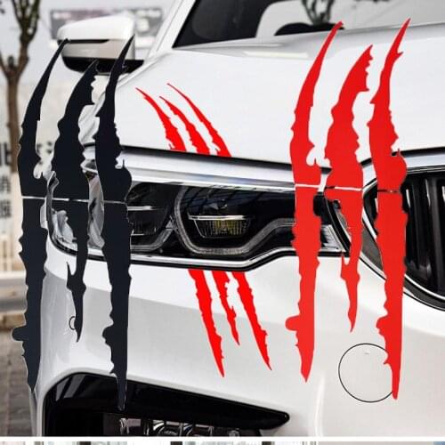 Car Sticker Reflective Claw Scratch Stripe Marks Headlight Ghost Claw Sticker for Chevrolet Cruze TRAX Aveo Sonic Lova Sail EPIC