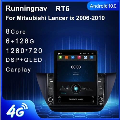 9.7" Android 10.1 For Mitsubishi Lancer ix 2006-2010 Tesla Type Car Radio Multimedia Video Player Navigation GPS RDS no dvd