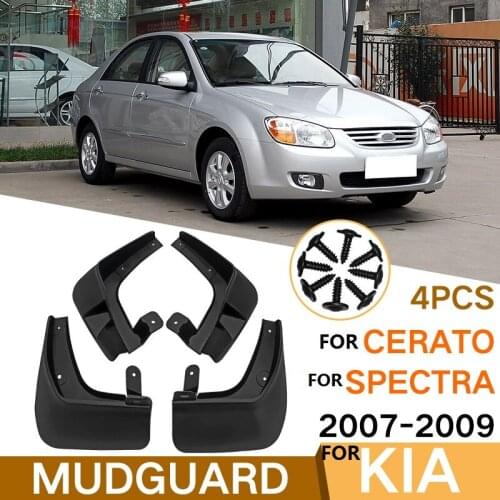 4 PCS Mudflap For KIA Cerato Spectra 2007-2009 Front Rear Car Fender Mud Flaps Guard Splash Flap Mudguards Accessories