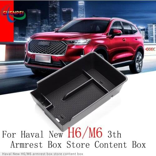 For Haval New H6 2021 Car Armrest Box Storage Box M6 Central Modified Storage Box Car Interior Accessories